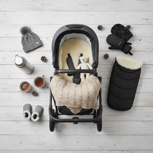 Zimowy niezbędnik rodzica: Akcesoria do wózka i auta, które uratują Twoje spacery oraz podróże
