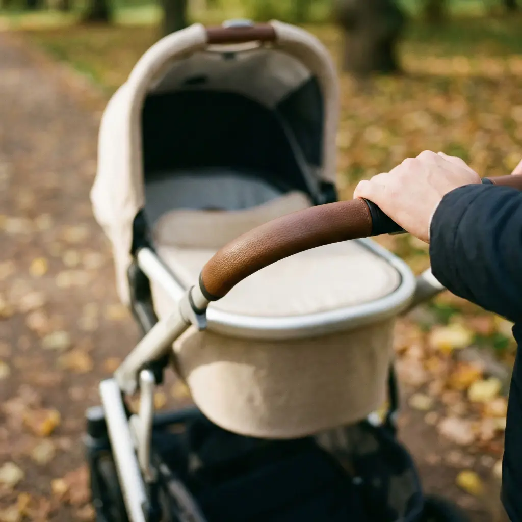 Jak ustawić rączkę wózka dziecięcego, aby uniknąć bólu pleców?
