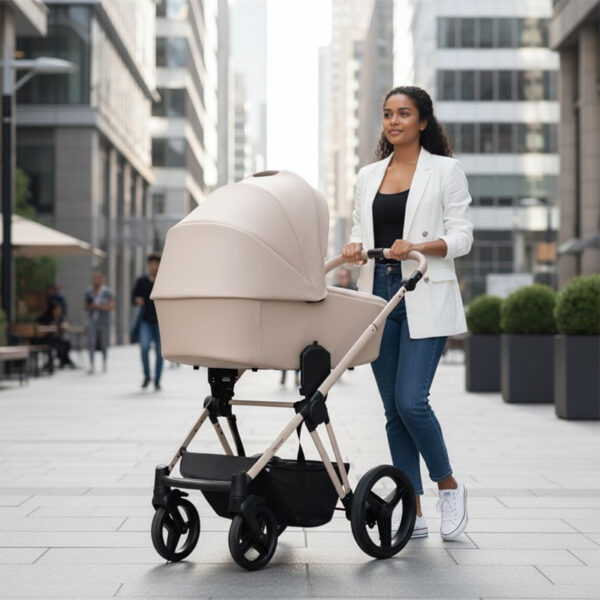 Wózek Bebetto Nuvio 2w1 - spacerówka z regulowanym oparciem